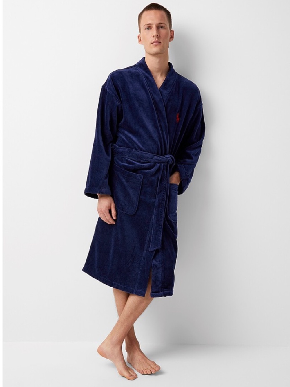 Polo Ralph Lauren Terry-lined velvet robe